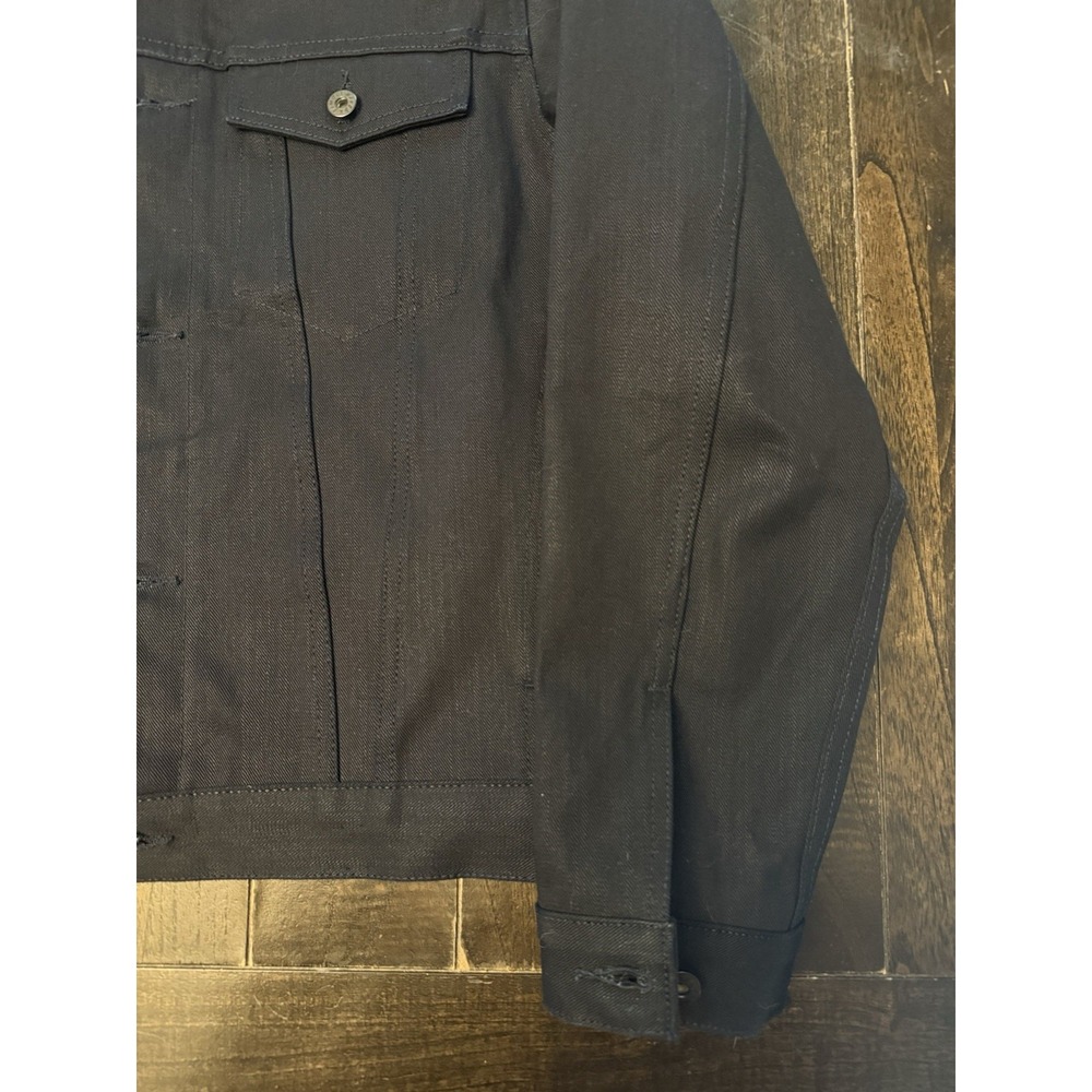 Naked & Famous Denim Jacket L NWOT Left Hand Twill Midnight Edition Raw Japan - Picture 7 of 13